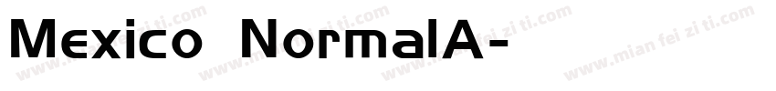 Mexico NormalA字体转换